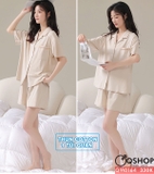 qm0164-bo-do-ngu-pijama-cap-doi-thun-cotton-quan-ngan-1-tui