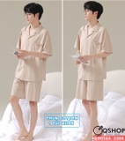 qm0164-bo-do-ngu-pijama-cap-doi-thun-cotton-quan-ngan-1-tui