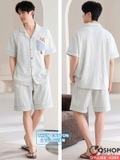 qm0166-bo-do-ngu-pijama-cap-doi-thun-cotton-quan-ngan-2-tui