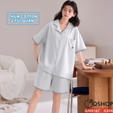 qm0167-bo-do-ngu-pijama-cap-doi-thun-cotton-quan-ngan-2-tui