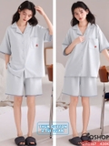 qm0167-bo-do-ngu-pijama-cap-doi-thun-cotton-quan-ngan-2-tui
