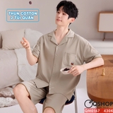 qm0167-bo-do-ngu-pijama-cap-doi-thun-cotton-quan-ngan-2-tui