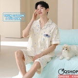 qm0168-bo-do-ngu-pijama-cap-doi-thun-cotton-quan-ngan-2-tui