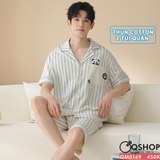 qm0169-bo-do-ngu-pijama-cap-doi-thun-cotton-quan-ngan-2-tui