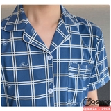 bo-do-pijama-nam-quan-dai-tay-ngan-thun-cotton-qm624