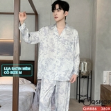 bo-do-pijama-nam-lua-satin-mem-quan-dai-tay-dai-mem-mac-thoai-mai-qm886