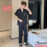 bo-pijama-nam-tay-ngan-quan-dai-lua-luxury-cao-cap-mac-ngu-thoai-mai-qm901