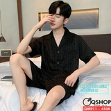 bo-do-pijama-nam-quan-ngan-tay-ngan-lua-satin-mem-thoai-mai-thoang-mat-qm911