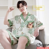 bo-do-ngu-nam-quan-ngan-tay-ngan-lua-satin-mem-hoa-tiet-hoat-hinh-de-thuong-qm93