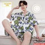 bo-do-ngu-nam-quan-ngan-tay-ngan-lua-satin-mem-hoa-tiet-hoat-hinh-de-thuong-qm93