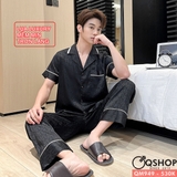 bo-do-ngu-pijama-nam-lua-luxury-mem-min-sang-trong-tay-ngan-quan-dai-qm949