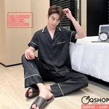 bo-do-ngu-pijama-nam-lua-luxury-mem-min-sang-trong-tay-ngan-quan-dai-qm949