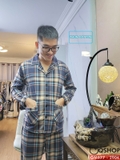 form-nho-bo-do-ngu-pijama-nam-thun-cotton-quan-dai-tay-dai-mac-nha-mac-ngu-thoai