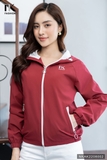 Áo Khoác Gió 2 Lớp Phối Mũ 2 Túi NK FASHION Dành Cho Nữ Chống Thấm Nước, Chống Gió, Chất Vải Mềm Mịn NKAK2208002