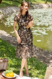 Jenny Le- Đầm ôm tay bo tùng xếp Jessica Dress JL179