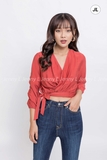 Jenny Le - Áo croptop cổ đắp chéo Melia CropTop JL104