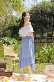 Chân váy dập ly lệch Scarlet Midi Skirt JL174