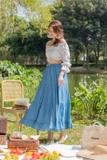 Áo croptop ngực rút dây tay dài Tiera Top JL168