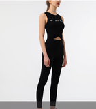 Áo croptop xoắn eo sát nách PT086 (PT Sport)