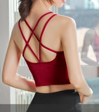 Áo croptop tập gym yoga dây đan mảnh PT172
