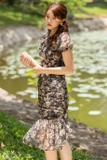 Jenny Le- Đầm ôm tay bo tùng xếp Jessica Dress JL179