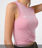 Áo croptop xoắn eo sát nách PT086 (PT Sport)