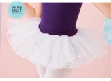 Chân váy múa xòe bồng 4 tầng (tím, xanh, hồng, đen, trắng)