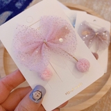 Kẹp tóc nơ 2 bông nhỏ