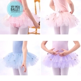 Chân váy sao lấp lánh nơ