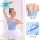 Chân váy múa xòe bồng 4 tầng (tím, xanh, hồng, đen, trắng)