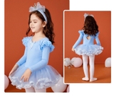 Váy múa tiên viền dài new (hồng, tím, xanh)