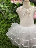 Váy múa 2 dây kép đan lưng nhiều màu