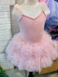 Váy múa cotton đá dây hoa voan mềm