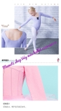 Set váy múa gân nơ đen dài tay (tím, hồng, xanh)
