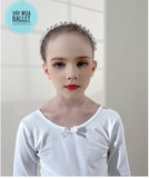 Váy múa đan lưng sao dài trắng