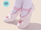 Giày vải múa satin vương miện kimsa