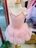 Váy múa cotton đá dây hoa voan mềm