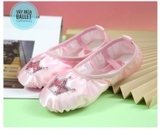 Giày vải múa satin vương miện kimsa