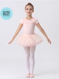 Set áo váy múa ren ngực giọt lệ tay ngắn (xanh, tím, đen, hồng)
