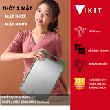 Thớt inox 304 cao cấp 2 mặt- Thớt inox kháng khuẩn VKIT TH02