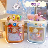 Thay Áo Cho Ống Cắm Bút: Góc Nhỏ Sáng Tạo Từ Sticker Và Charm