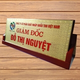 Biển chức danh kim loại mẫu 2