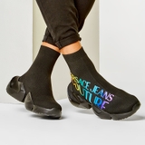 Versace Jeans Couture high-top sneaker 'Black Rainbow'