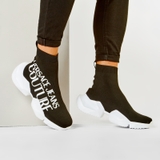 Versace Jeans Couture high-top sneaker 'Black White'