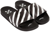 Off-White Spray Stripe Slider 'Black White'