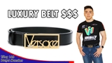 Thắt lưng Versace Big Logo 'Tinh Thể'