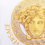 Versace T-Shirt White Basic Medusa Logo 'Gold'