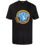 Versace T-Shirt Black Basic Medusa Logo 'Blue'