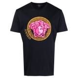 Versace T-Shirt Black Medusa Logo 'Pink'