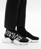 Versace Jeans Couture high-top sneaker 'Black White'